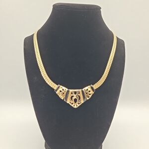 Vintage Gold and Black Necklace